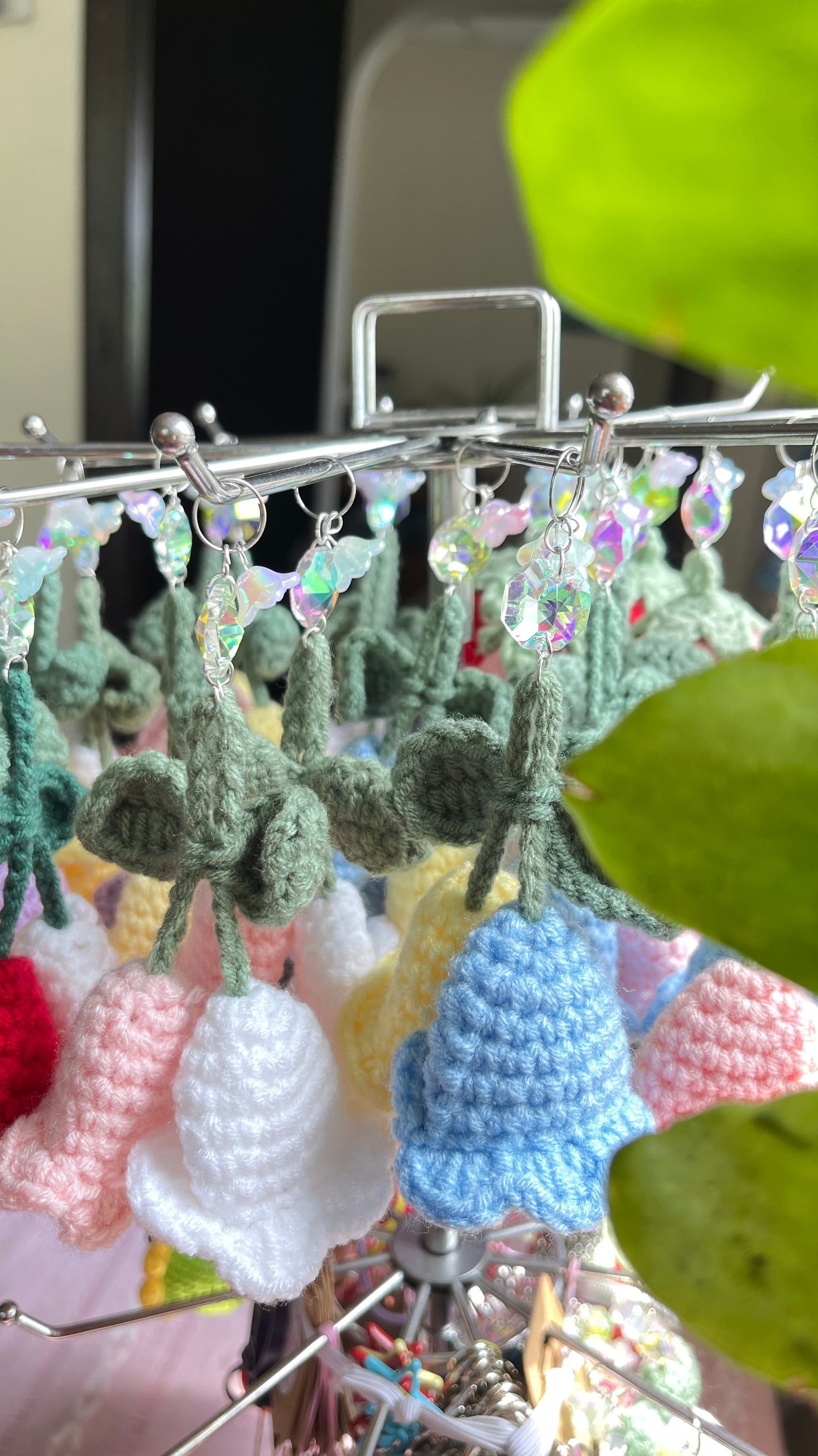 Suncatcher ✨ Crochet Keychain / Car Charm 🍓🌷