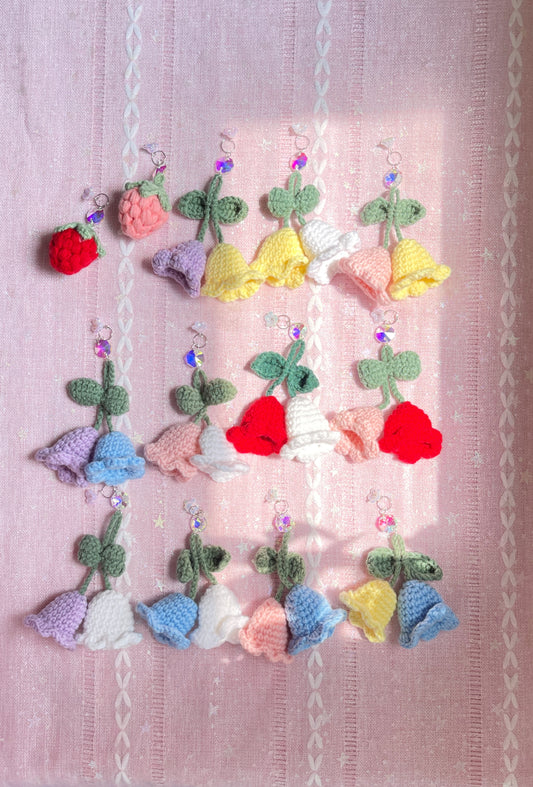 Suncatcher ✨ Crochet Keychain / Car Charm 🍓🌷